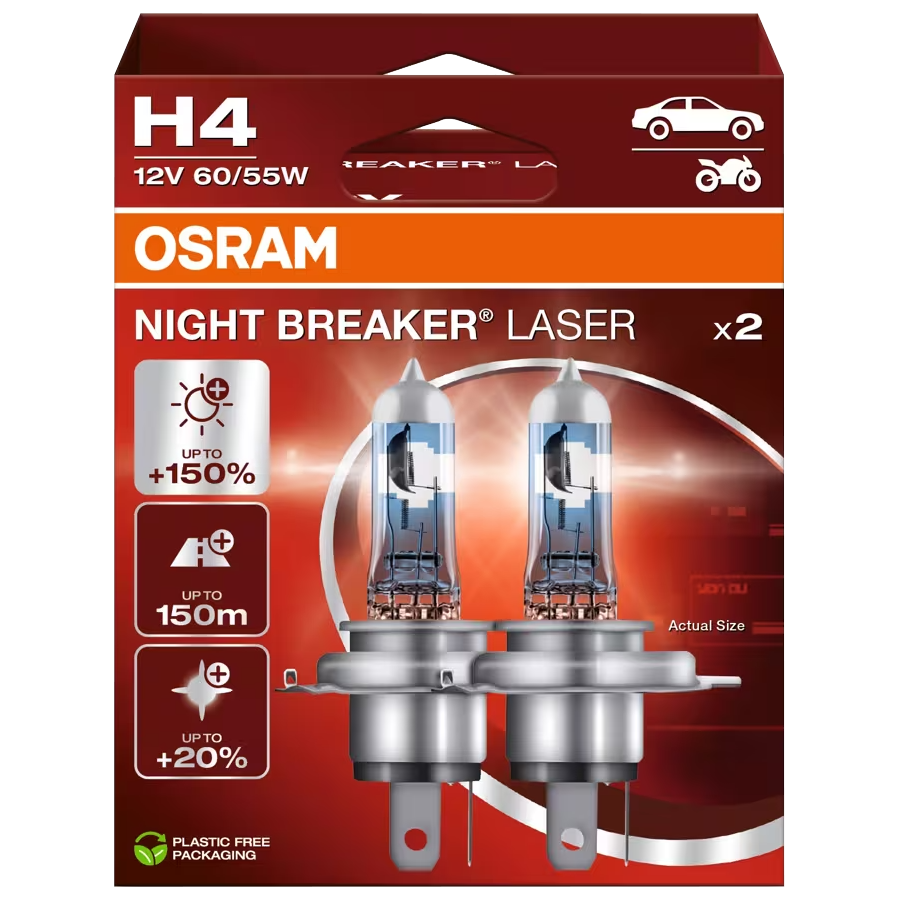 OSRAM Night Breaker Laser H4 12V 60/55W